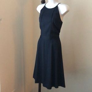 Banana Republic navy fit & flare dress